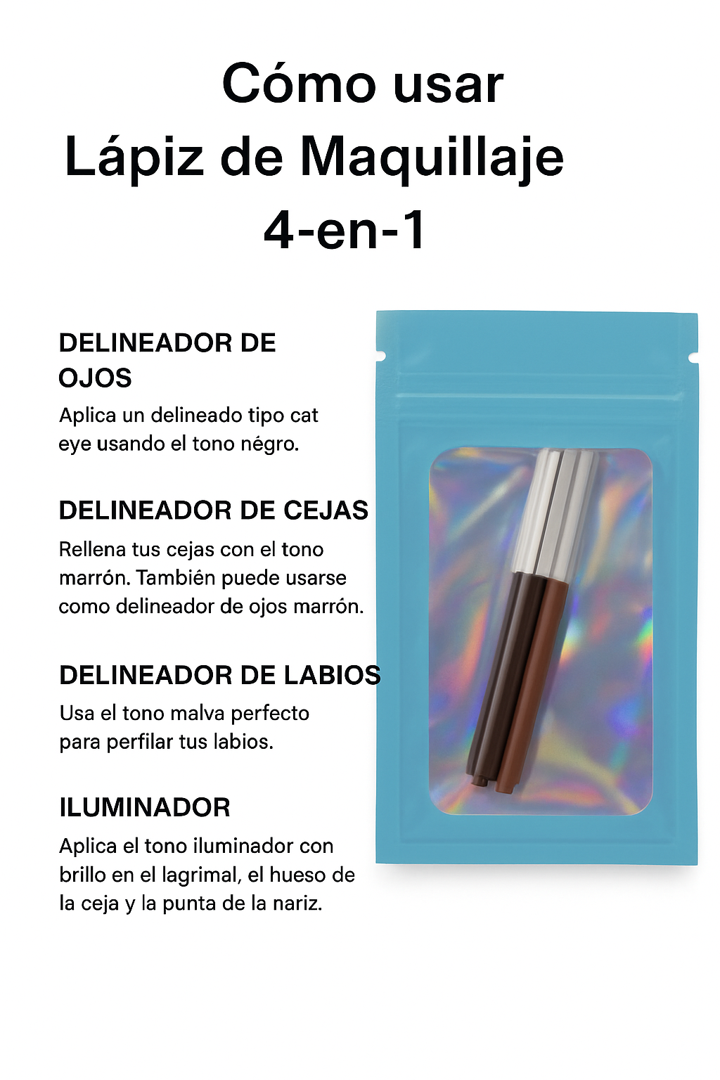 Delineador de ojos 4en1